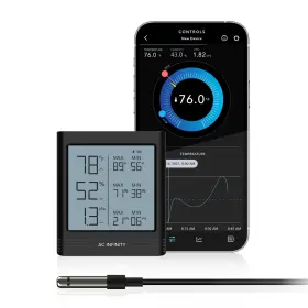 B09V1P9921 AC INFINITY Smart Hygrometer Humidity Vpd Lcd