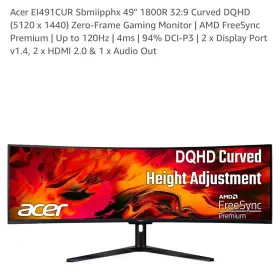 EI491 ACER Cur Monitor Dfhd