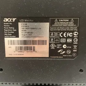 P191WBD ACER Lcd Monitor #3