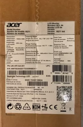 R271 ACER Bid Ips Display #2