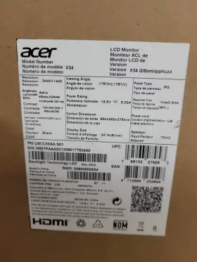 UM.CX0AA.S01 ACER Predator Gsbmiipphuzx Uwqhd Ultrawide #3