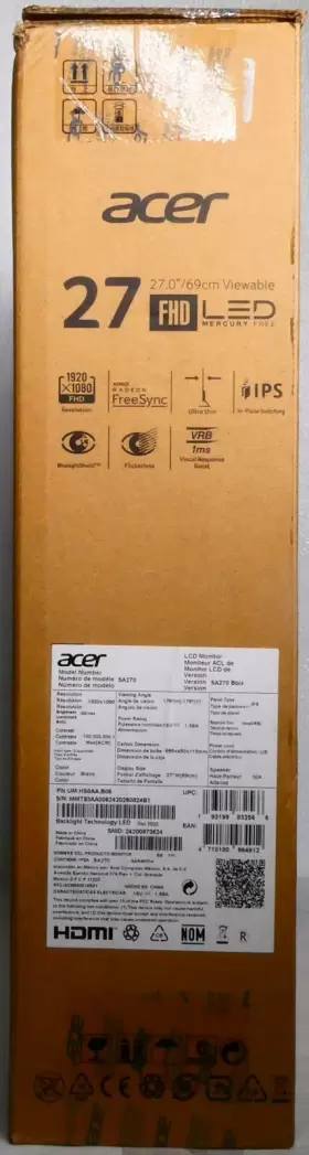 UMHS0AAB06 ACER Ips Amd Sync Lcd Monitor #3
