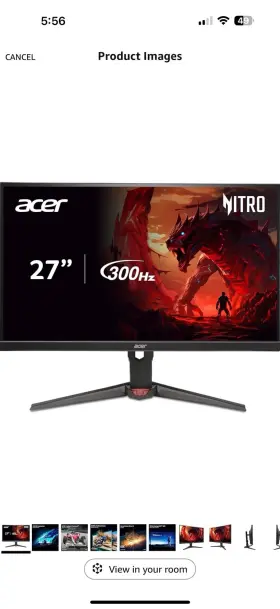UMHX1AA301 ACER Nitro Wqhd Ips Gaming Amd Freesync