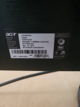 V243H ACER Monitor Lcd Hdmi Dvi Vga #3