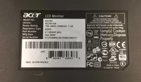 X233H ACER Lcd Monitor #3