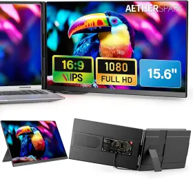 P5-15 AETHERSPARK Laptop Screen Extender Monitor Dual Fhd
