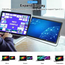 880577501253 ANVAZISE Laptop Expansion Screen
