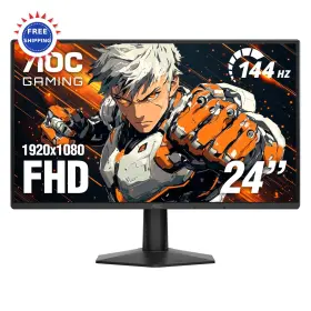 24G51F AOC Gaming Monitor Ips Panel Console Hdmi