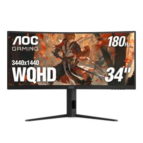 685417741281 AOC Wqhd Curved Screen Ultrawide Gaming Monitor