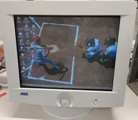 AOC-7F AOC Crt Monitor Vga Gaming