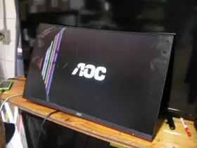 C27G2 AOC Led Curved Gaming Monitor Cracked Screen