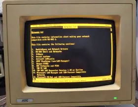 MM-201 AOC Amber Crt Monochrome Monitor Swivel Bright