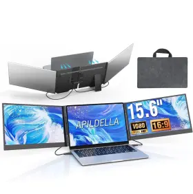 680358334332 APILDELLA Triple Laptop Screen Extender Fhd Dual