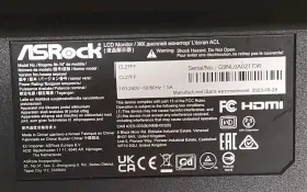 CL27FF ASROCK Ips Freesync Amd Adaptive Sync Sr #3