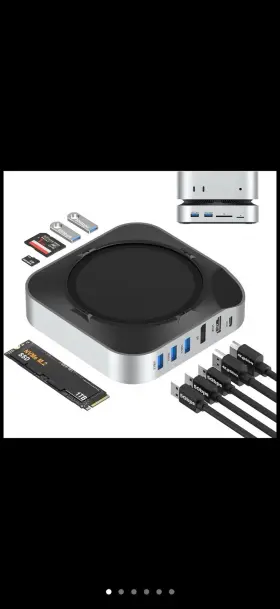 BM01 BAOZEE Mac Mini Dock Nvme Ssd Enclosure Docking Station