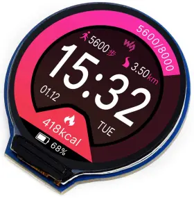 779880795640 BICOOL Round Lcd Ips Module Resolution Spi