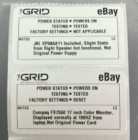 FS7550 COMPAQ Crt Monitor Speakers Box #2