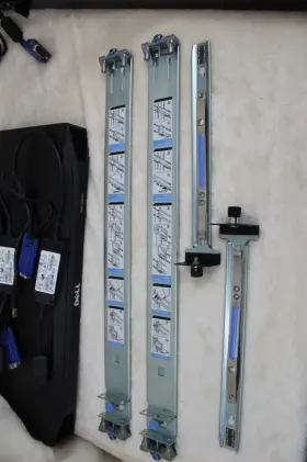 036JDV DELL Kmm Lcd Rackmount Monitor Server Rack Kvm Rails #2
