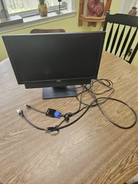 E2016HB DELL Lcd Monitor Stand Soundbar Cables Plug Go