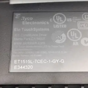 ET1515L-7CEC-1-GY-G ELO TOUCH SOLUTIONS Tyco Single Screen #2