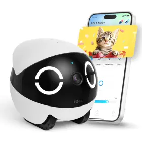 B0DDC9DZKK ENABOT EBO Rola Mini Familybot Pet Camera Robot