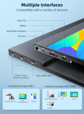 156J04 EVICIV Monitor Screen Fhd Usb Hdmi #3