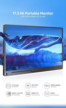 173A03 EVICIV Monitor Freesync Adobergb Screen Mini Dp #2