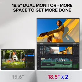 185F11 EVICIV Dual Monitor Folding Display Integrated Stand #2