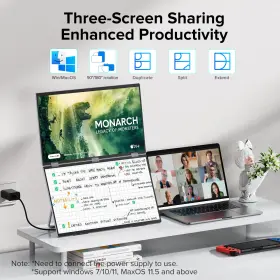 185F11 EVICIV Dual Monitor Folding Display Integrated Stand #3