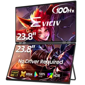 238F11 EVICIV Dual Screen Extender Gaming Monitor Srgb Stand