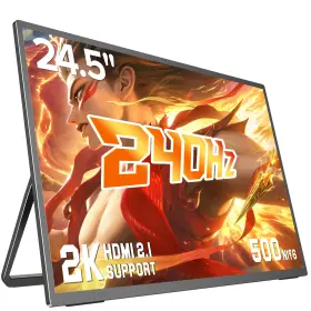 Eviciv 245t04 24.5 Inch 240hz Qhd Portable Monitor 1440p Dp 1.4 Gaming Display With Stand And Vesa Eviciv 245t04 24.5 Inch 240hz Qhd Portable Monitor 1440p Dp 1.4 Gaming Display With Stand And Vesa