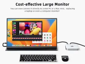 UP185T02 EVICIV Gaming Monitor Steam Deck #2
