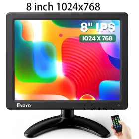 EM08F EYOYO Second Monitor Hdmi Vga Bnc Cctv Screen