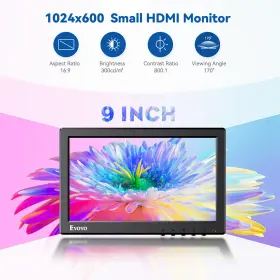 EM09B-9 EYOYO Monitor Hdmi Remote Control Speakers Cctv #2