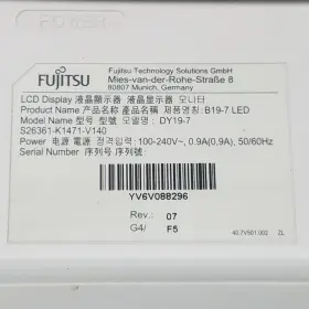DY19-7 FUJITSU Lcd Monitor #2