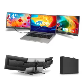 B0DG8X196Y G-STORY Triple Fhd Laptop Monitor Screen Extender