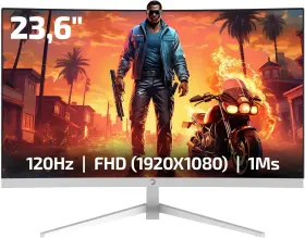 850060042331 GAMEPOWER Curved Dual Speakers Gaming Monitor