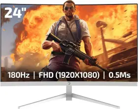 850060042348 GAMEPOWER Curved Ms Hdmi Dp Gaming Monitor