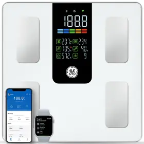 B0FDFS37FV GE Smart Scale Body Bmi Fat Muscle Digital