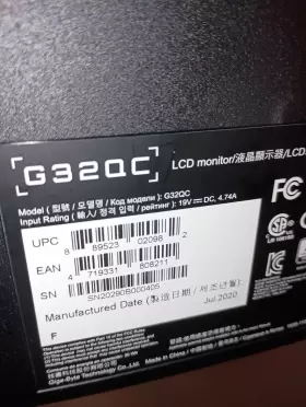 G32QC-SA GIGABYTE Hdr Curved Qhd Freesyncpremiumpro Monitor #3