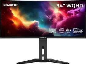 MO34WQC2 GIGABYTE Qd Oled Curved Gaming Monitor Wqhd