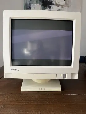 Goldstar 1725s Vintage 17 Inch Crt Monitor - Retro Gaming Vga Tested Working