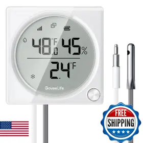 B0FQXFLH2T GOVEELIFE Wifi Refrigerator Thermometer Hygrometer