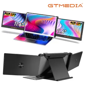 MATEX116 GTMEDIA Dual Monitors Laptop Extender Plug Play