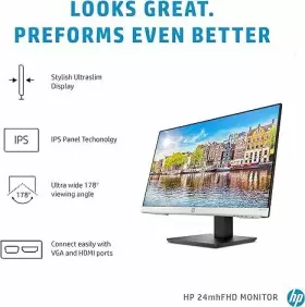 1D0J9AA HP Aba Fhd Monitor Ips Speaker Vesa Mounting Tilt #2