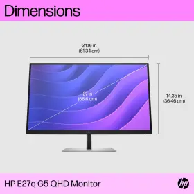 6N6F2AA HP Aba Qhd Monitor Ips Tilt Swivel Pivot #2