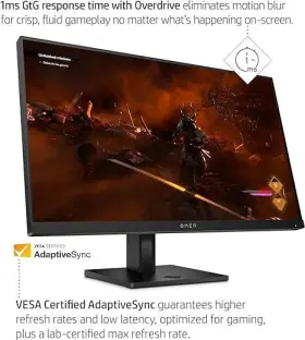 780D9AA HP Aba Omen Fhd Gaming Monitor Ips Panel Amd Freesync #2