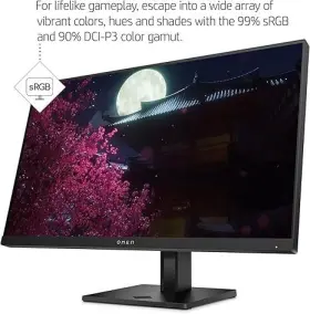 780D9AA HP Aba Omen Fhd Gaming Monitor Ips Panel Amd Freesync #3