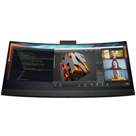8Y2R2AA-R-NO HP Pro Curved Monitor Displayport Hdmi Base