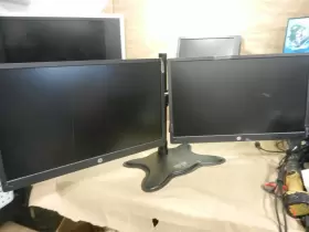 VH24 HP Dual Screen Ips Led Monitors Tripp Lite Stand